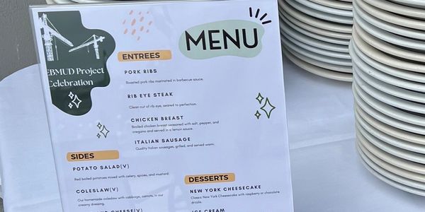 Customized event menu 