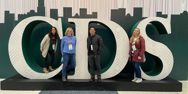 Photo from MidWinter meeting with Dr. An, Amelia, Bridgette, and Ana.