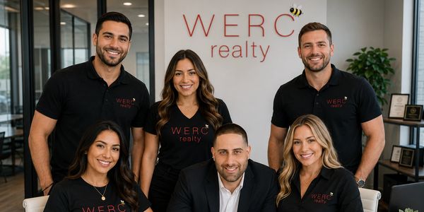 Team of six realty professionals at WERC Realty.