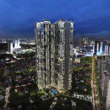 Sage Residences Building Facade at night