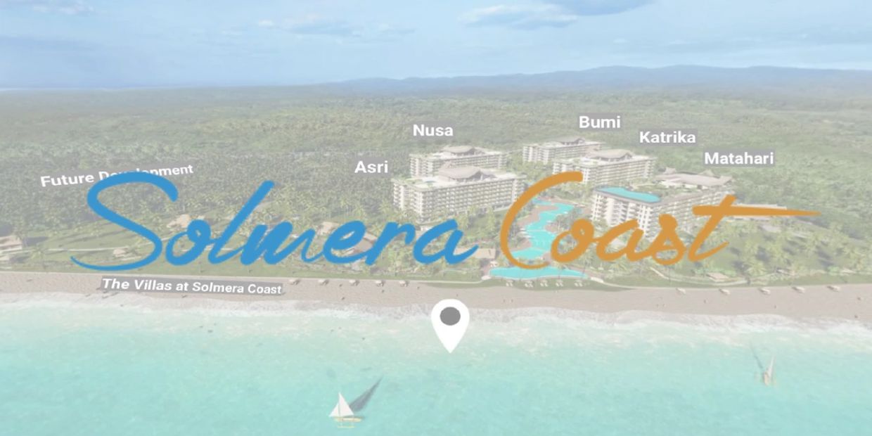 Solmera Coast logo and aerial view