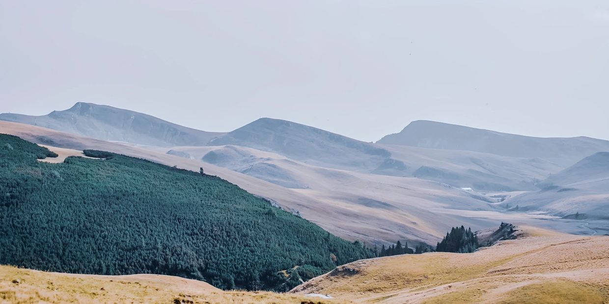 Scenic mountain landscape view