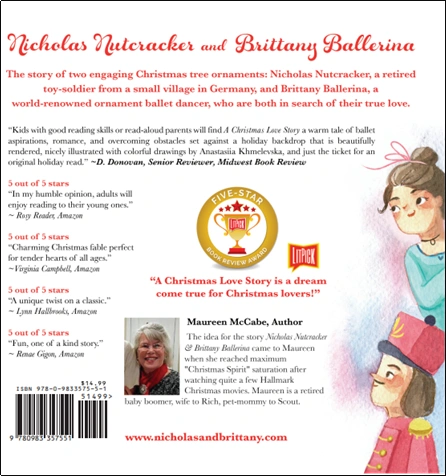 Nicholas Nutcracker & Brittany Ballerina. Two Christmas Ornaments in search of true love on the Chri