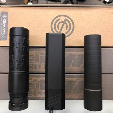 Collection of SilencerCo. suppressors.