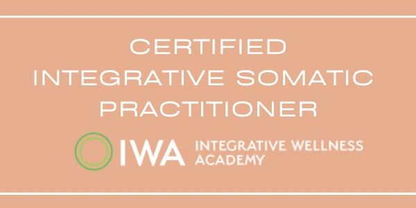 Certification badge for Certified Integrative Somatic Practitioner from Integrative Wellness Academy.