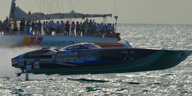 turbine boat, race boat, MTI, Turbine Marine, Armour Mesh, Armor Mesh, SBI World Finals, Ocean racer