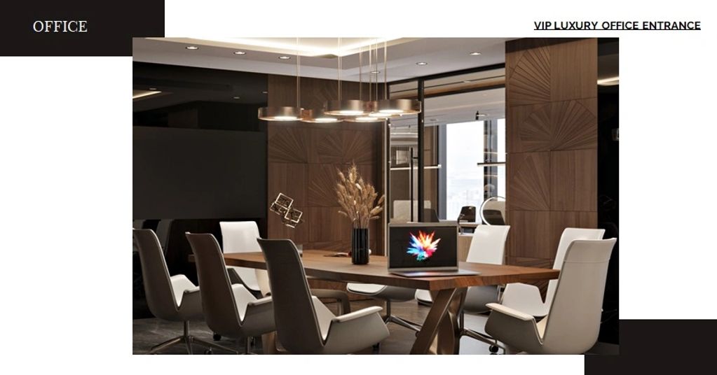 LUXURY OFFICE 
LOCATED IN OMNIYAT- DUBAI - UAE 
DESIGNED BY YOUSRA IBRAHIM