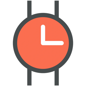 Clock logo for pre authorized payment
