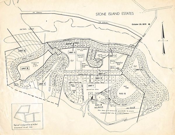 Updated plat map of Stone Island