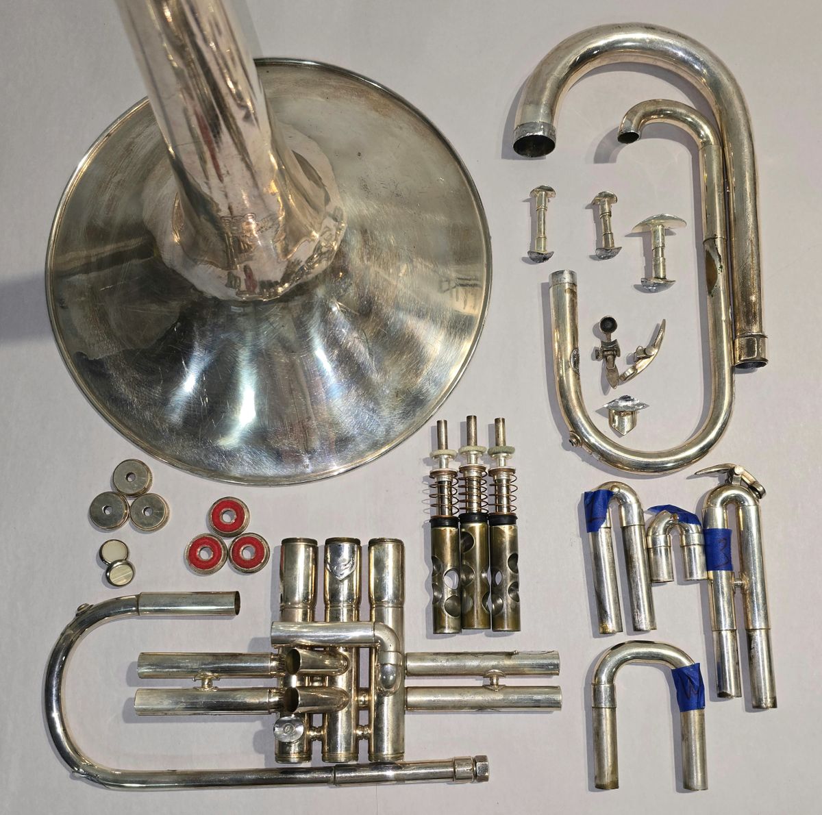 d*3様 KLASH FRANZY DEG Dynasty III Silver USA Marching French Horn 