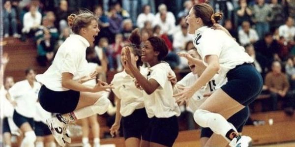 Group of people playing for sports