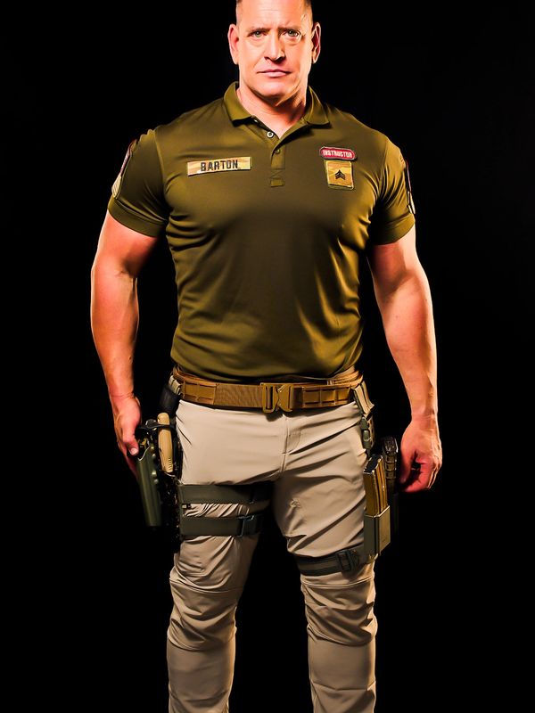 Jon Barton-Hollywood weapons expert and trainer. Photo credit: Bella Saville Photography, 2021.