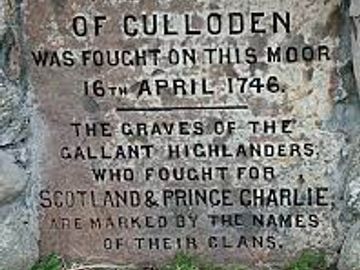 Battle of Culloden near Aslaich