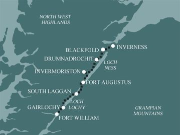 Great Glen Way Inverness to Fort William staying at Aslaich 