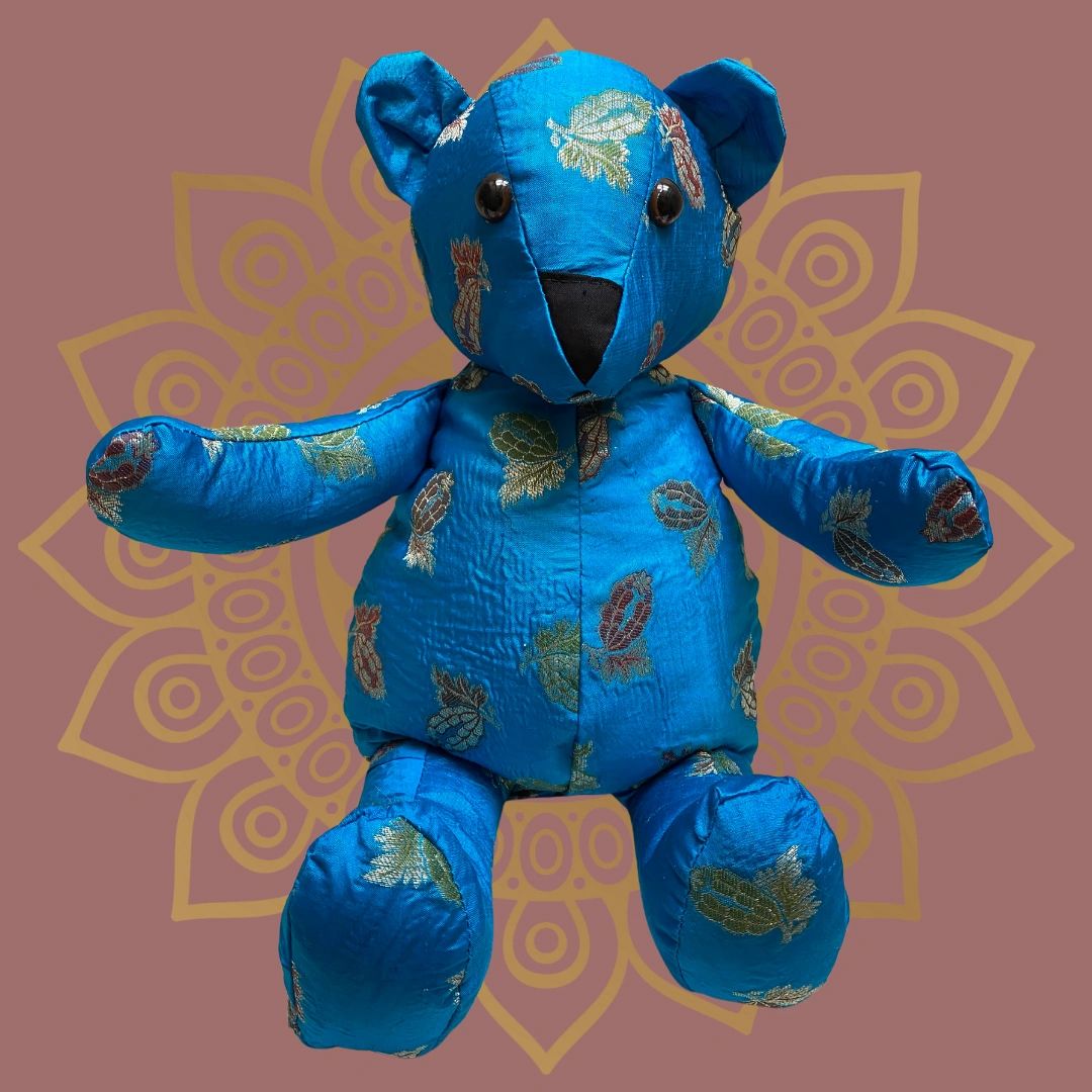 Blue Silk Bear