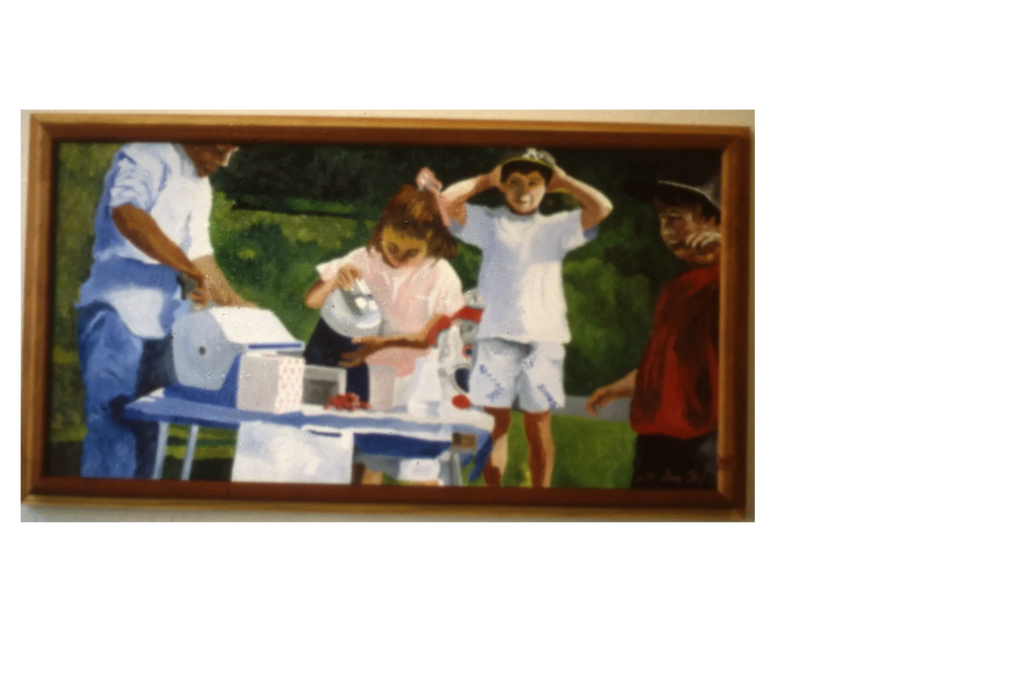 Kool Aide, oil on canvas, 2'x4', by Jon Ohl, 1987