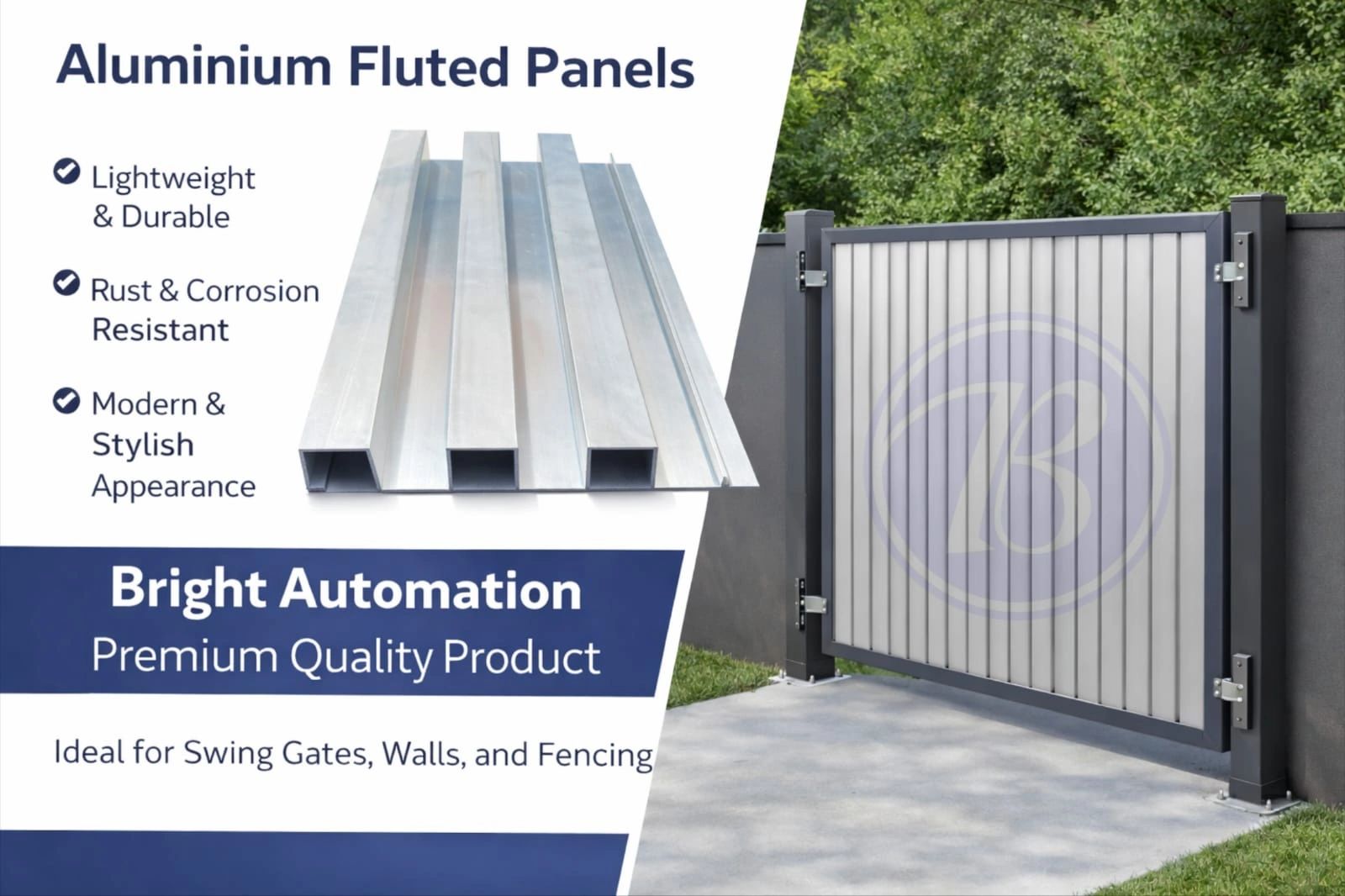 Aluminium fluted panels are metal panels with a series of parallel grooves or ribs running along the