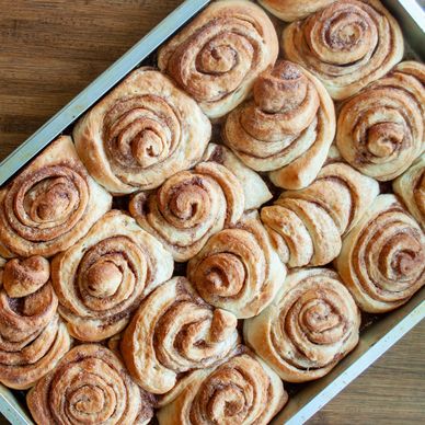 The Heritage Table - Cinnamon Rolls for Bread Pudding