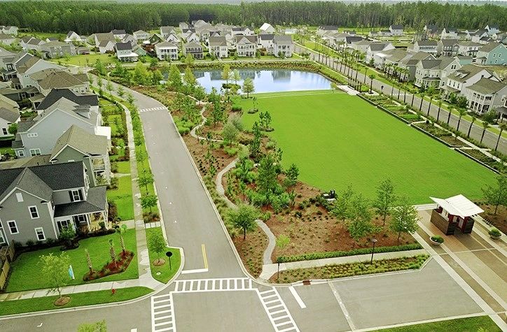 Nexton offers cournt yards and walking trails throughout Brighton Park. This community have 9 builde