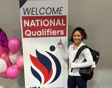 Our daughter, Remi Fusilero, USAG Developmental Level 10 National Qualifier.