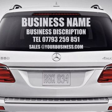 Car & Van Decals - convey everything from advertising and information to humor for other road users.