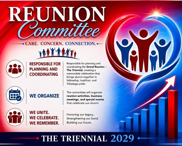 Reunion Committee details for the 2029 Triennial event.