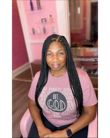 Medium Knotless Box Braids