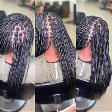 Small Knotless Box Braids 