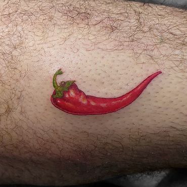 paprika tattoo red color realism