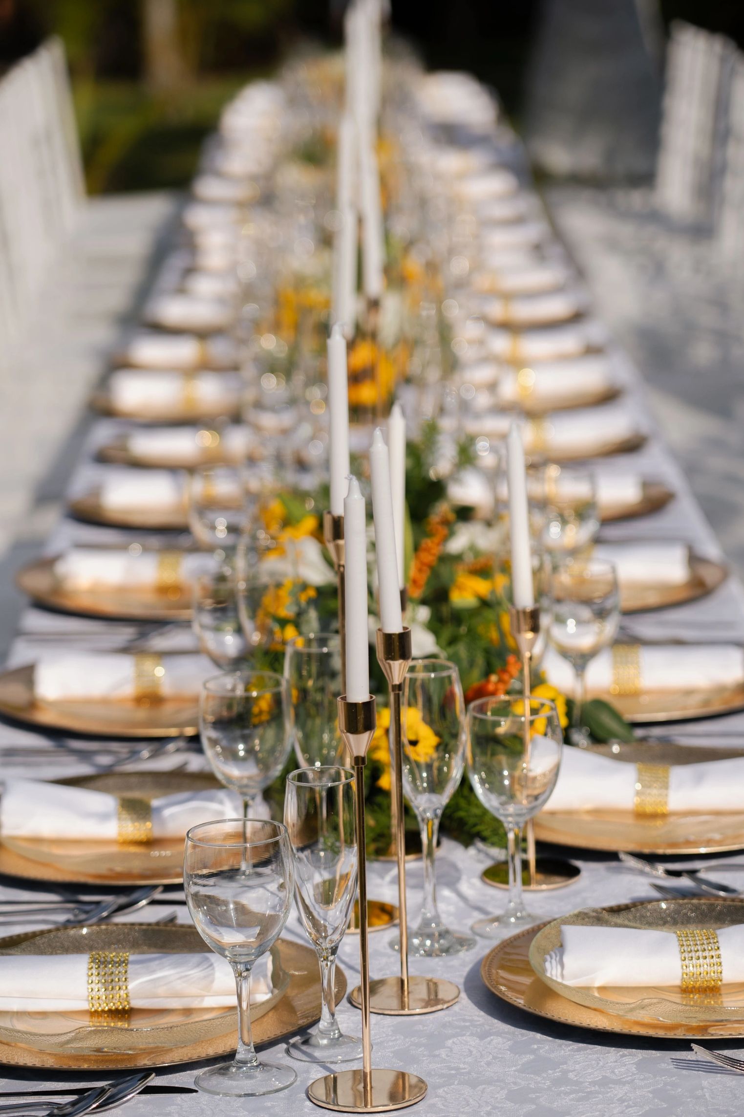 Recepción de Boda en Cuba. Decoración de mesa de invitados para recepción de Boda en Cuba 