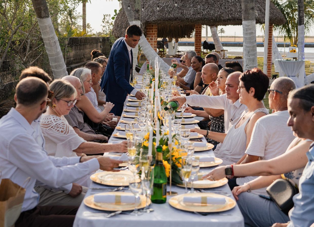 Recepción de Boda en Cuba al aire libre y con una hermosa vista al mar