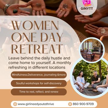 Women One Day Retreat for mindfulness, journaling, and self-discovery workshops.