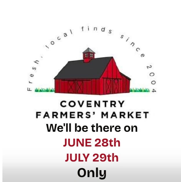 Coventry Farmers' Market dates announced for June 28th and July 29th only.