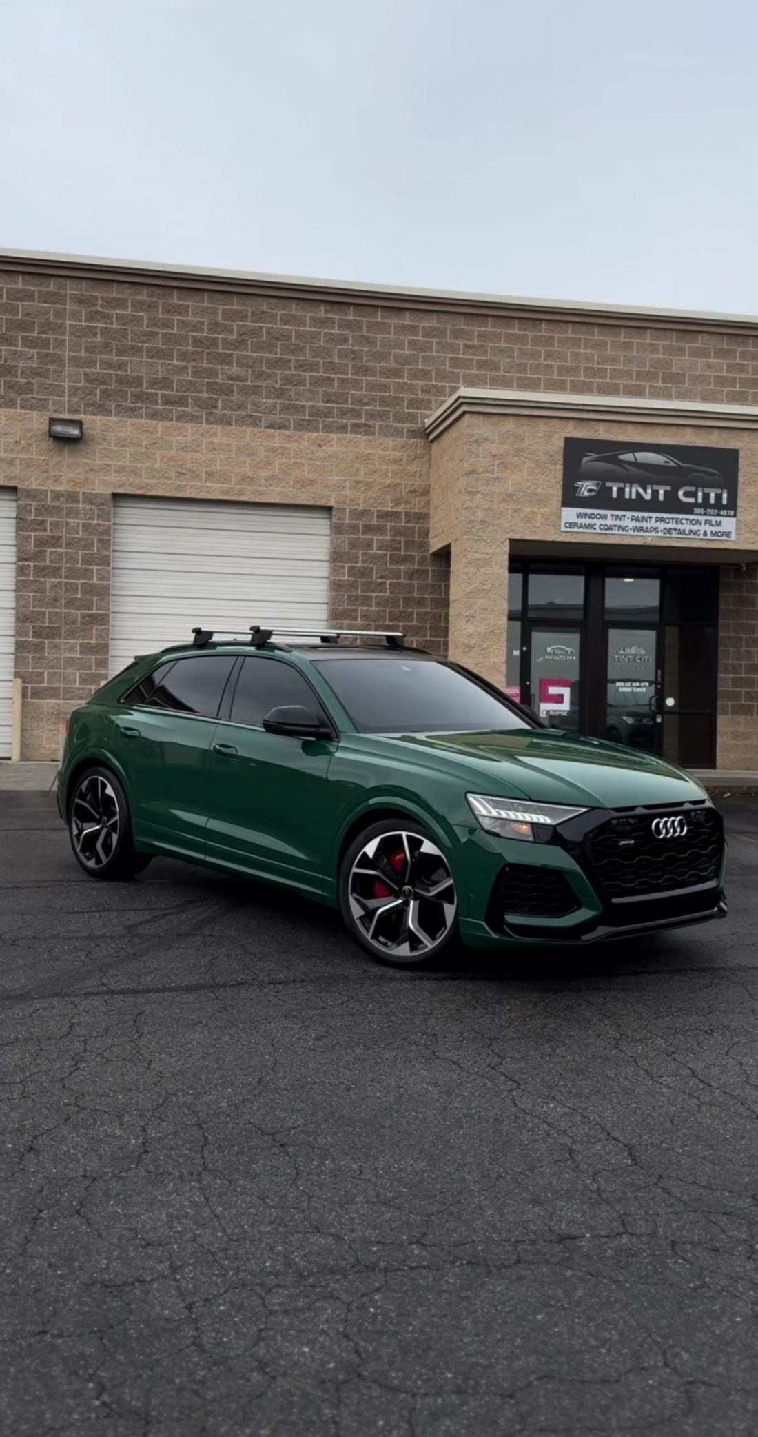 Audi finished in color-infused paint protection film