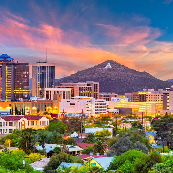 A Tucson cityscape.