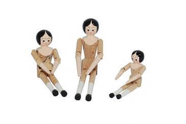 2", 3" and 4" Wooden Dolls