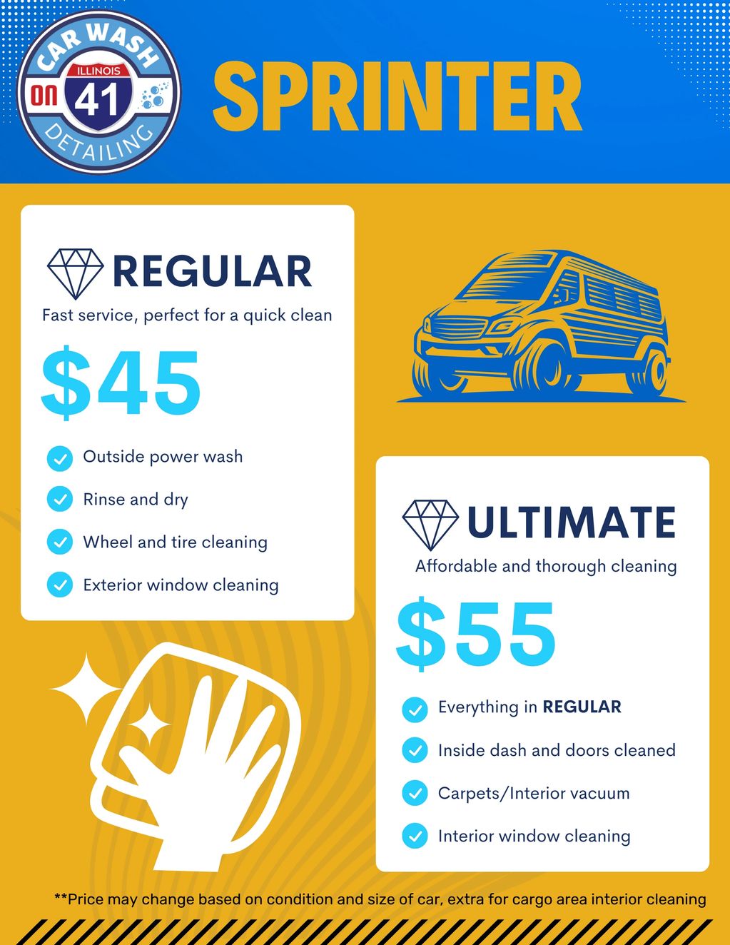 Car Wash Price List