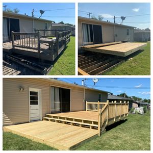 Deck Build for a client of Kane St in Dubuque, IA