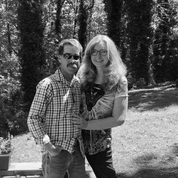 Married couple posing together
