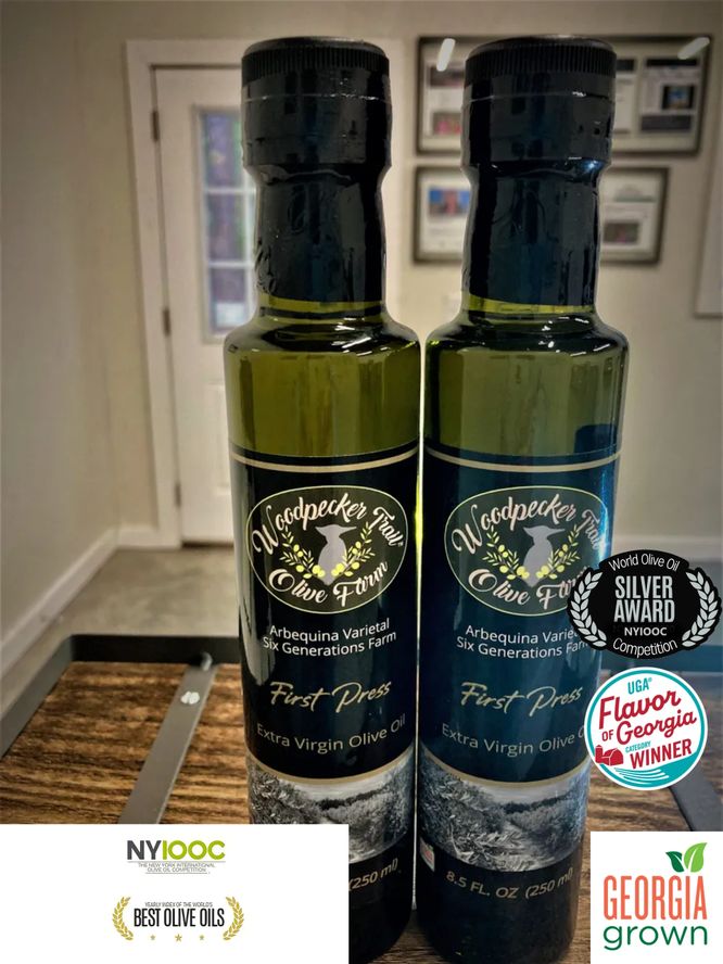 EVOO (olive oil) (2) Bottles Gold Certified First Press