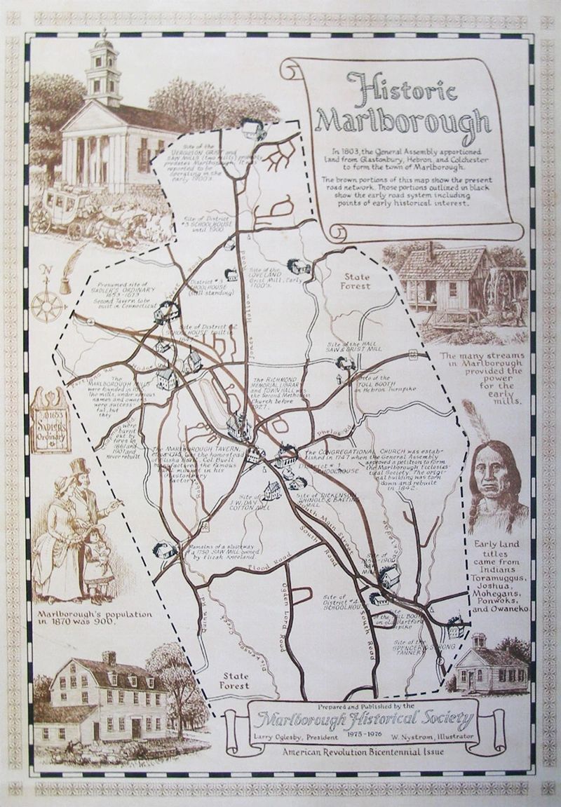 Marlborough Bicentennial Map