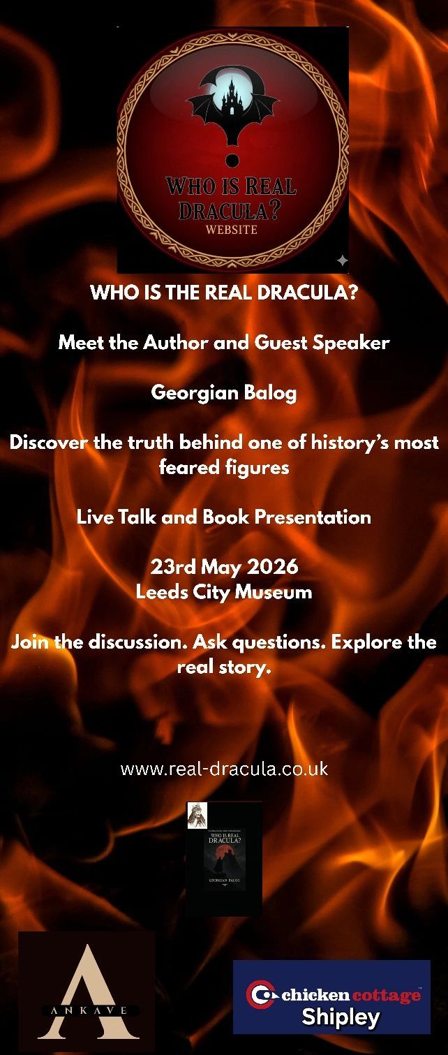 Meet the Author and Guest 
Live Talk and Book Presentation
23rd May 2026
Leeds City Museum
Join the 
