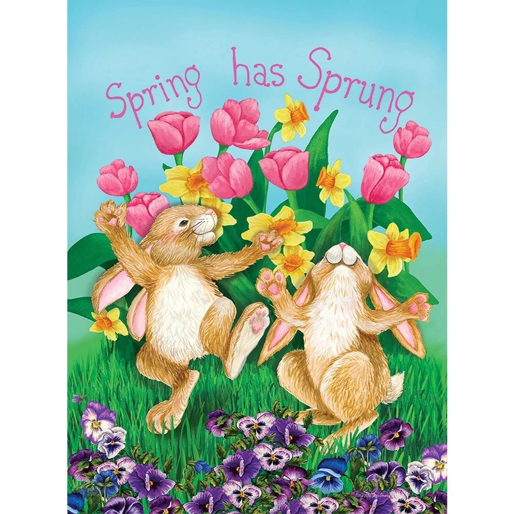 5D Diamond Painting Spring has Sprung Chalk Board Kit