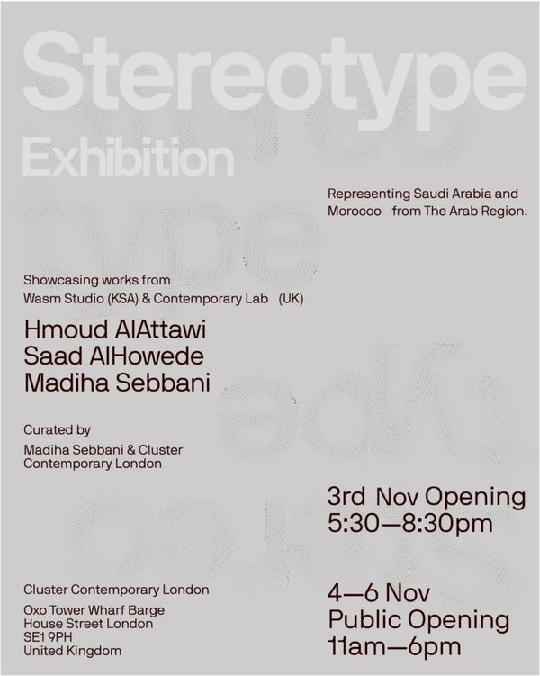 Stereotype Group Exhibition at OXO Tower London 2022.