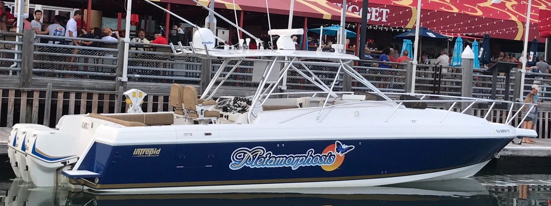 Private Charter Vessel Metamorphosis at the Golden Nugget Marina in Atlantic City
