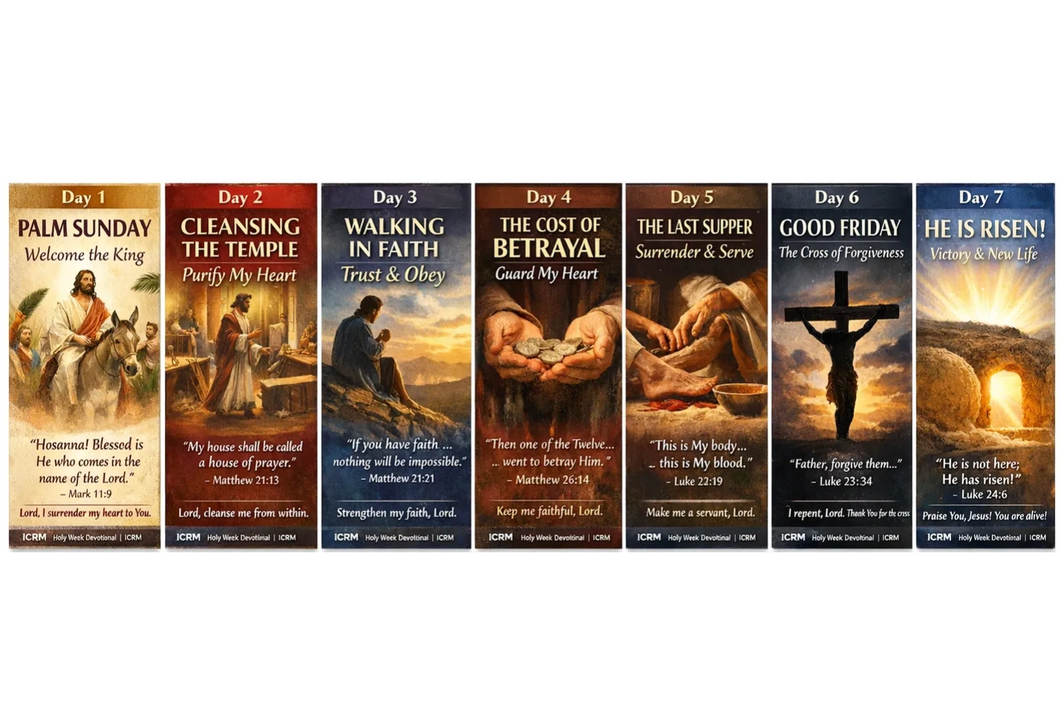 This Holy Week, do not just observe—encounter Christ.

Come with humility
Seek forgiveness
Spend tim