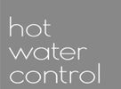Text reading 'hot water control' on a gray background.