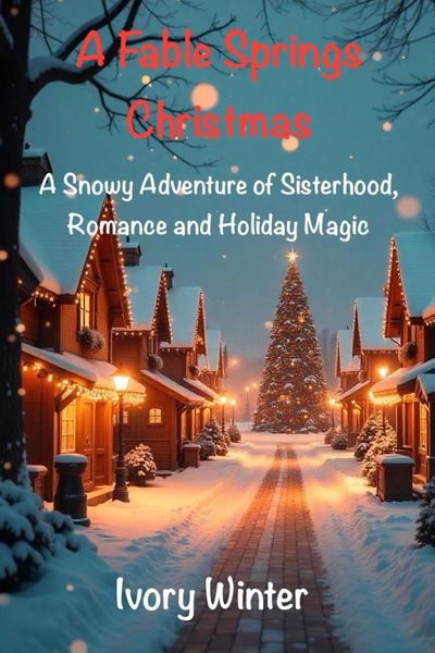 Christmas winter scene book cover