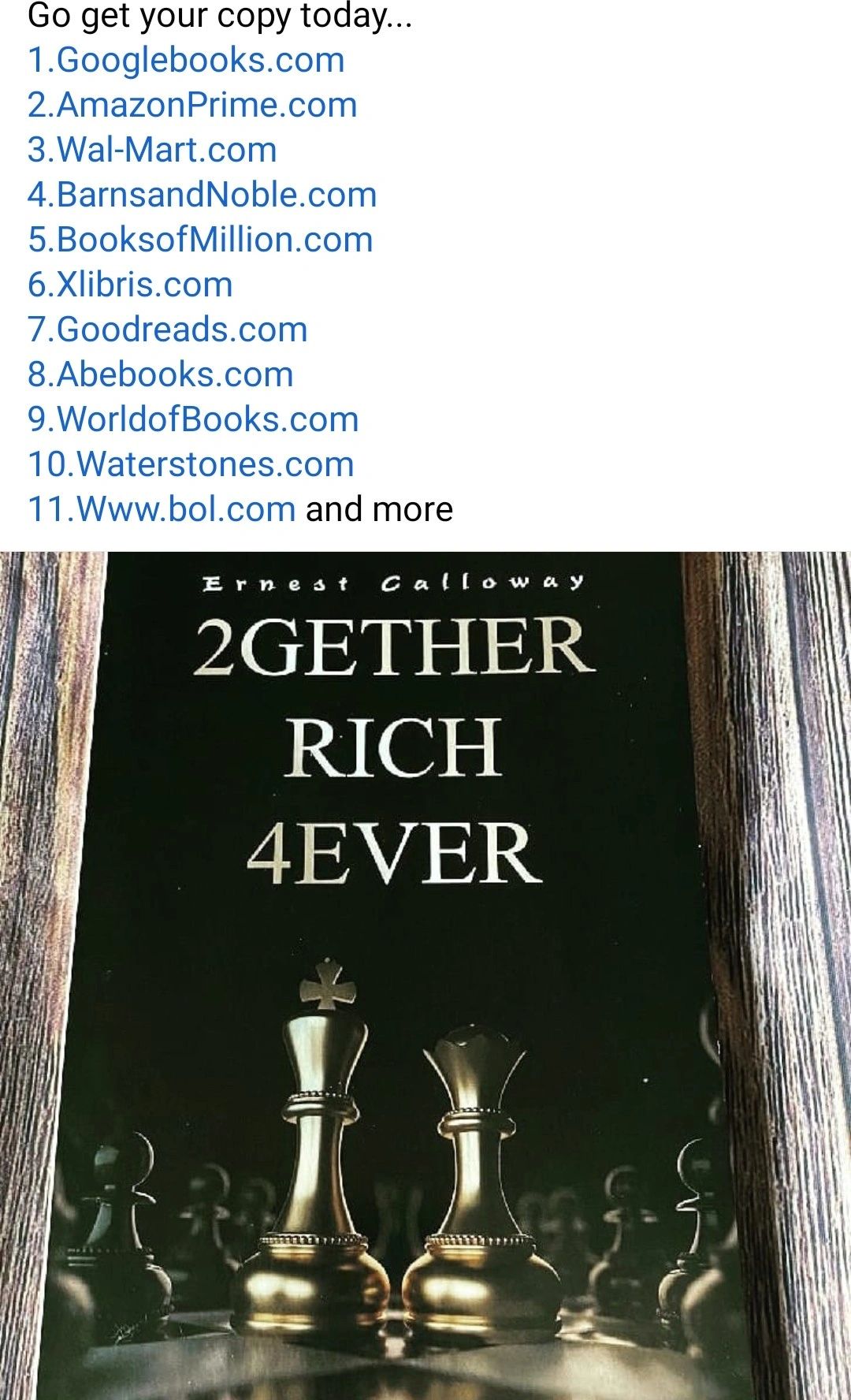 2gether Rich 4ever Publications is here to bring some interesting to your life of story telling. 