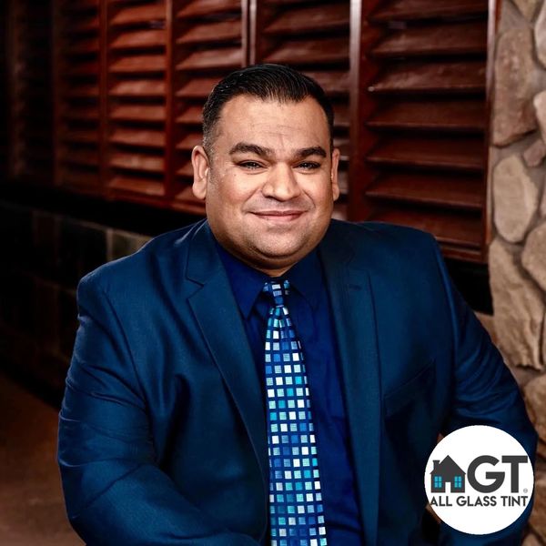 Man in blue suit and tie